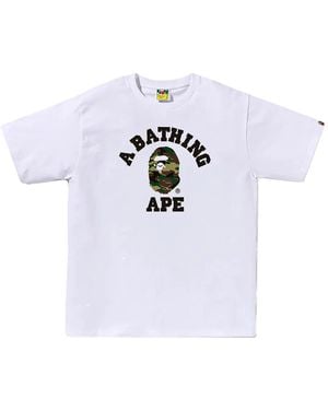 A Bathing Ape Glitch Woodland Camo T-Shirt - White