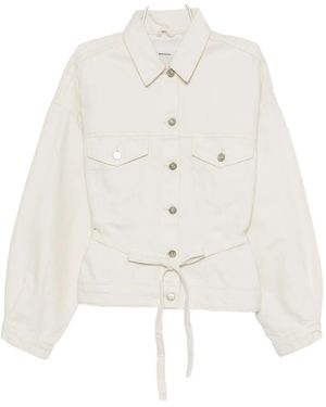 Reformation Luna Denim Jacket - White