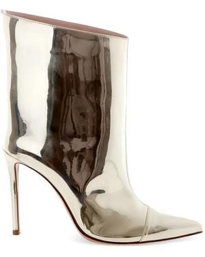 Alexandre Vauthier Pointed-Toe Ankle Boots - White