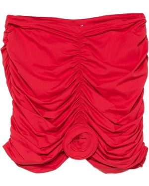 LaRevêche Ruched Skirt - Red