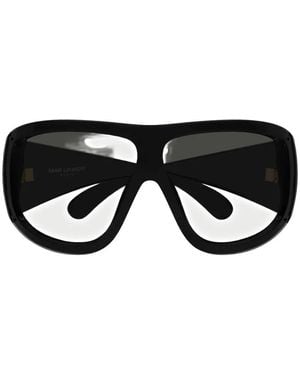 Saint Laurent Oversized-Frame Sunglasses - Black