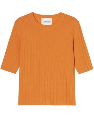 Closed ショートスリーブ Tシャツ - オレンジ