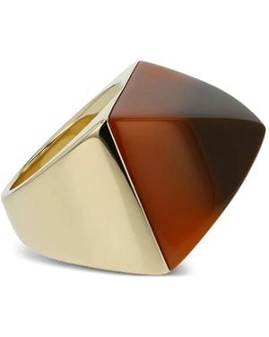 Mark Davis 18K Kendall Bakelite Ring - Metallic