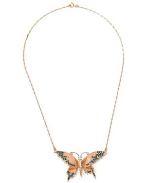 BLAKLACE Collana Con Pendente Farfalla - Bianco