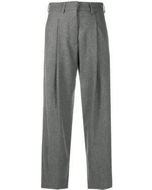 Jejia High-Waisted Cropped Trousers - Grey