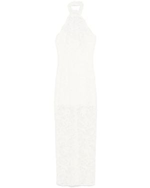 MANURI Cherie Lined Dress - White