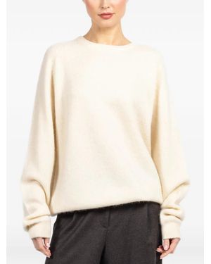 Frenckenberger Round-Neck Jumper - White