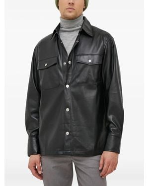 Benetton Hemd mit Brusttasche - Schwarz