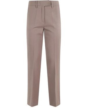 FEDERICA TOSI Pantalones rectos con pinzas - Gris