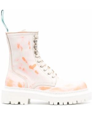 CAMPERLAB Botas Eki con cordones y suela gruesa - Blanco