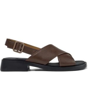 Camper Dana Buckle Sandals - White
