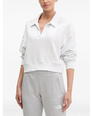 DKNY Logo-Embroidered Dropped-Shoulder Sweater - White