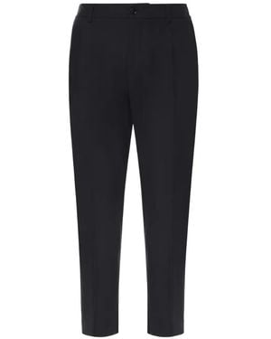 BE ABLE Pleated Pressed-Crease Trousers - Black