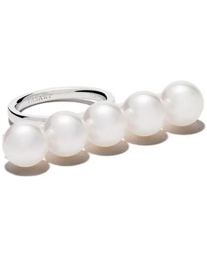 Tasaki 18Kt Balance Signature Ring - White
