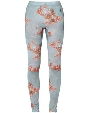 Vivienne Westwood Graphic-Print Leggings - Blue