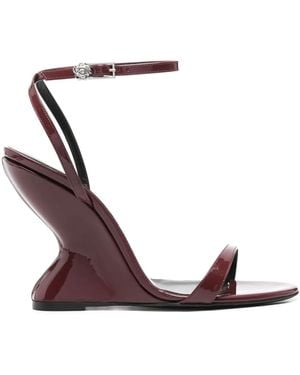 Magda Butrym 105Mm Inverted Wedge Sandals - Red