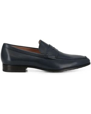 Tod's Leather Penny Loafers - Blue