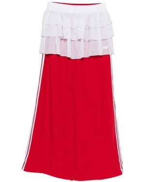 adidas Pantalones a rayas - Rojo