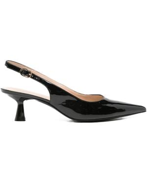 Stuart Weitzman 50mm slingback pointed-toe pumps - Schwarz