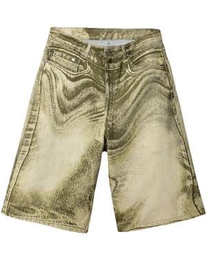 CAMPERLAB Pantalones Vaqueros Cortos Con Motivo De Espirales - Verde