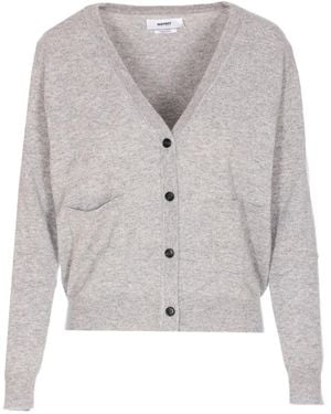 Not Shy Vest Met Opgestikte Zak En Knopen - Grijs