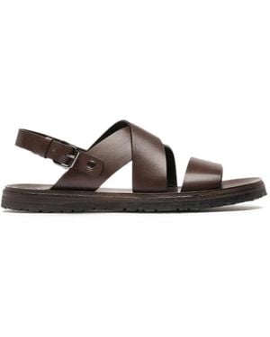 Officine Creative Crossover-Strap Buckle-Fastening Sandals - Brown