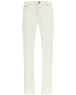 Jacob Cohen Bard Stonewashed Jeans - White