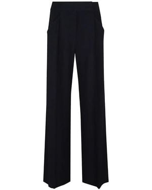 Veronica Beard Marbeau Pleated Wide-Leg Trousers - Black