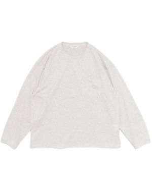 Still By Hand T-Shirt Ample À Poche Poitrine - White