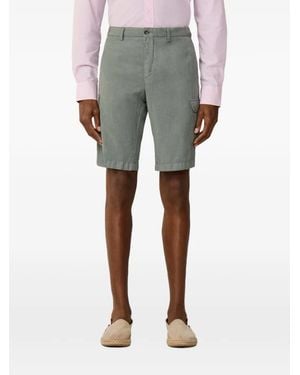 Hackett Sanderson Garment-Dyed Cargo Shorts - Grey