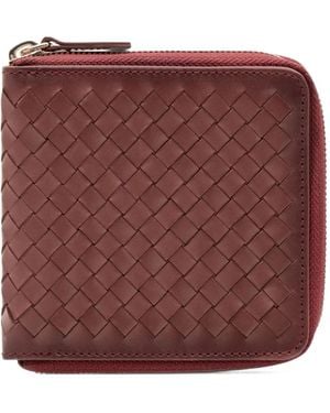 Dragon Diffusion Interlaced Leather Wallet - Red