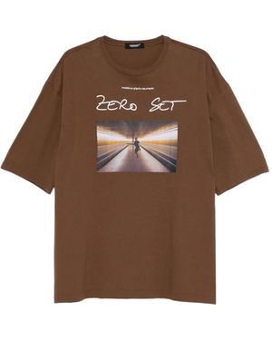 Undercover Graphic-Print T-Shirt - Brown