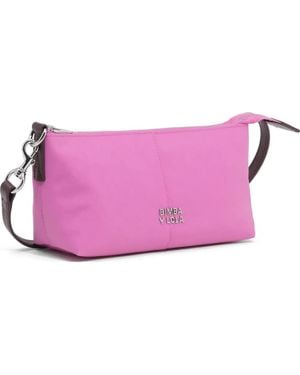 Bimba Y Lola Small Orchid- Nylon Crossbody Bag - Pink