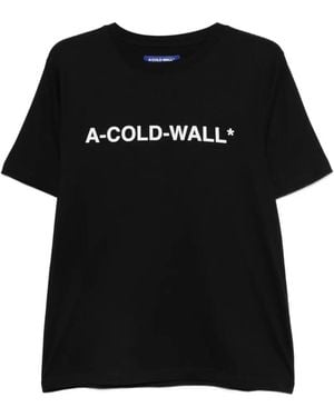 A_COLD_WALL* Logo-Print T-Shirt - Black