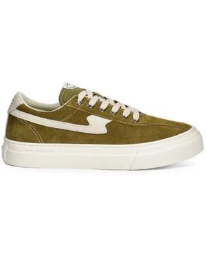 Stepney Workers Club S-Strike Suede Panelled Trainers - Green