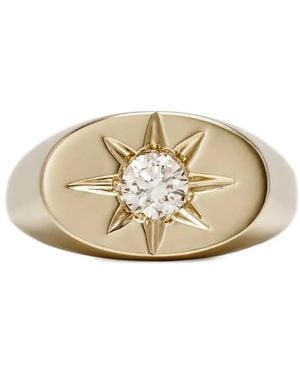 Jacquie Aiche Anillo Starburst En Oro Amarillo De 14 Ct Con Diamantes - Neutro
