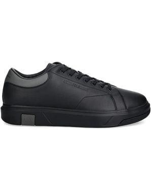 ARMANI EXCHANGE Logo-Detail Trainers - Black
