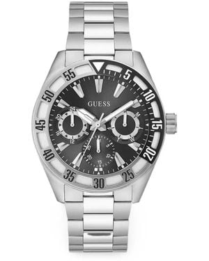 Guess Letterman 44Mm Watch - Metallic
