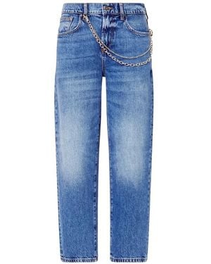 Liu Jo Boyfriend Jeans With Rips - Blue