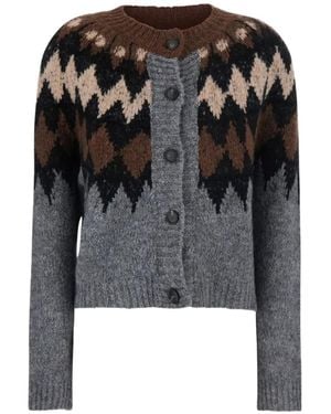 Tela Isle-Knit Cardigan - Black