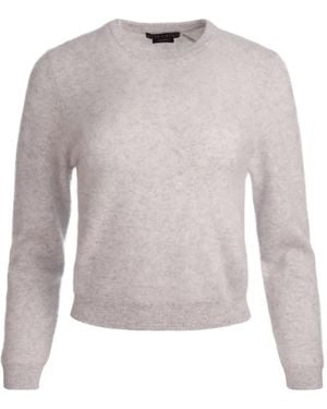 Alice + Olivia Carolee Pullover mit rundem Ausschnitt - Weiß