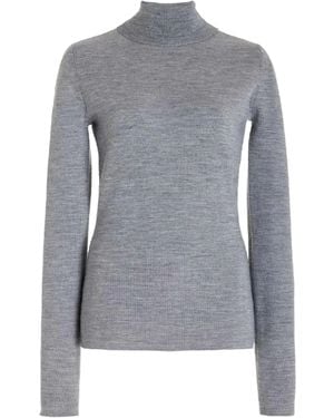 Gabriela Hearst May Roll-Neck Long-Sleeved Jumper - Grey