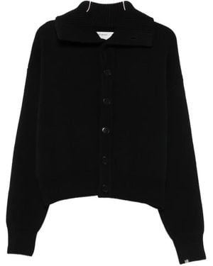 Extreme Cashmere Clement Button-Up Cardigan - Black