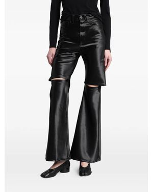 Junya Watanabe Embossed Cropped Pants - Black