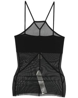 Rick Owens Sl Combo Sheer Top - Black