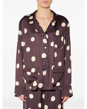 Liviana Conti Polka-Dot Shirt - Purple