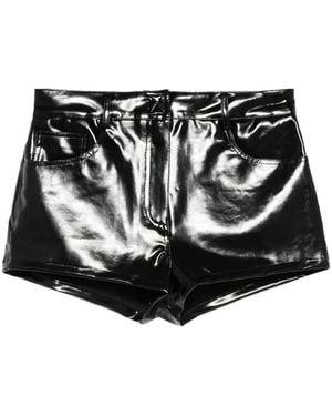 Norma Kamali Short À Effet De Brillance - Noir