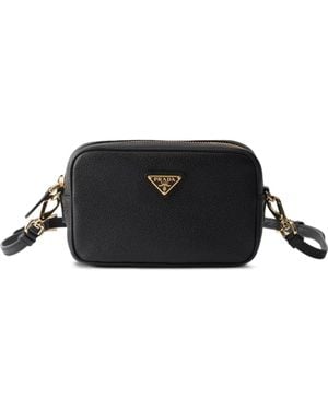 Prada レザー ミニバッグ - ブラック