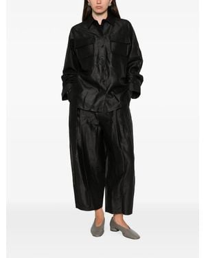 SOH Flap-Pocket Buttoned Shirt - Black