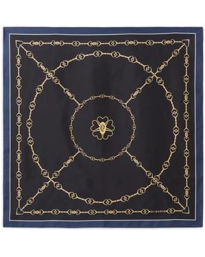 Claudie Pierlot Seidenschal mit Herzkette - Schwarz